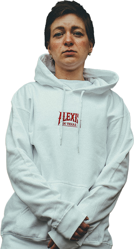 weißer Alexis in Texas Premium Hoodie in Unisex-Größe M – offizieller Band-Merch mit bequemer Passform, ideal für Fans und kalte Tage.
